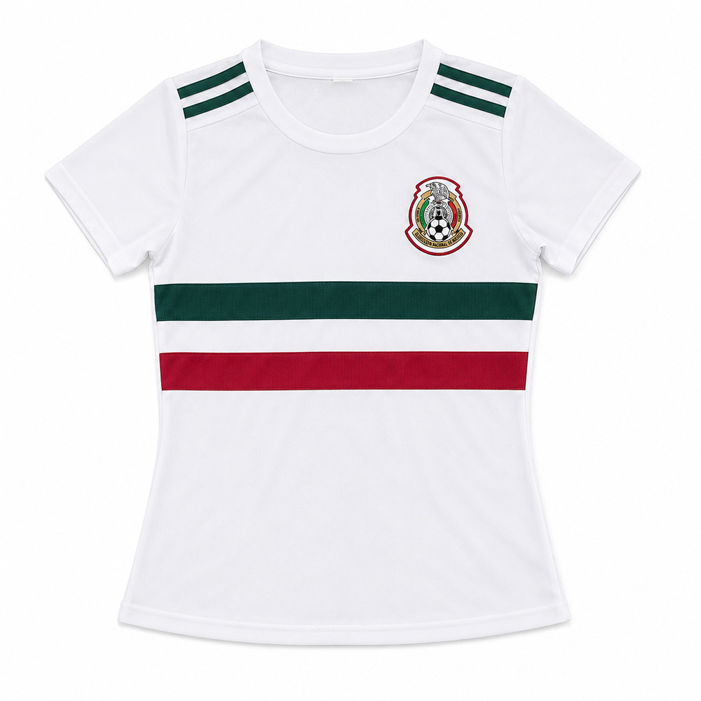 Mexico National Soccer Team Jersey Women's Size S White Green Red Futbol